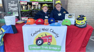Did you meet Ray and Laurie McMahon when they were set up at Cunningham’s IGA. Ray and Laurie helped set up the Central West Charity Tractor Trek Group. They will be back in Parkes in the lead up to the Trek so stop and say hi!