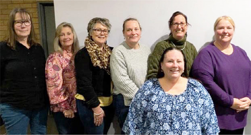 Pictured left to right Lindy Rath, Michelle Gibson, Anne Mills, Athena Murray, Jamie Webb (Manager) Jo-Lynn Pawsey and in front, Lisa Kirkup. Absent – Taneille Woolbank. This is the amazing team that cover all three offices (Parkes, Forbes and West Wyalong)
