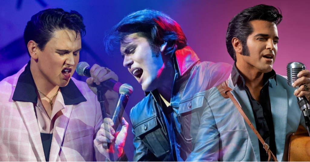 Three of the Parkes Elvis Festival’s biggest feature artists for 2027: Charlie Gaylard, Taylor Rodriguez, and Dean Z.