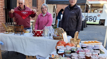 Pictured in 2025 the Forbes Hospital auxiliary team Terry, Robyn and Lloyd. The Hospital stall will also be at the 2026 fete.