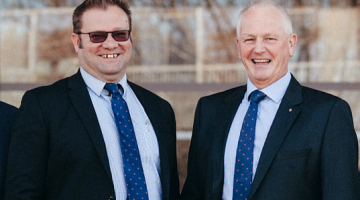 Andrew Francis and Kent Boyd PSM.